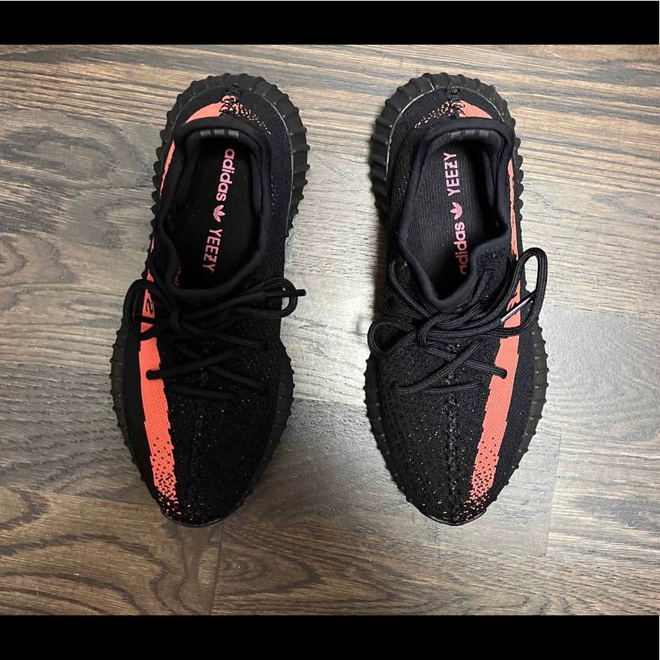 Yeezy Boost 350 Red V2  Size 7  Authentic Excellent Condition No Box